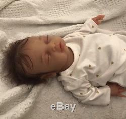 reborn baby girl with open mouth