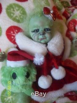 grinch silicone baby