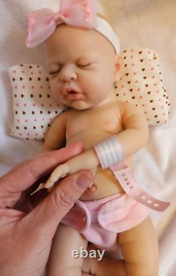 12/30cmMicro Preemie Full Body Silicone Baby Doll Boy Mimi Lifelike Reborn Do