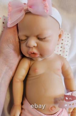 12/30cmMicro Preemie Full Body Silicone Baby Doll Boy Mimi Lifelike Reborn Do