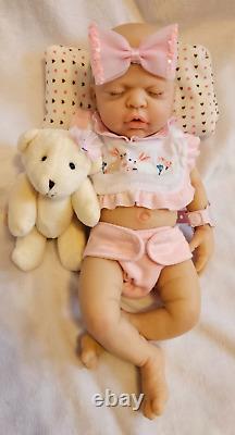 12/30cmMicro Preemie Full Body Silicone Baby Doll Boy Mimi Lifelike Reborn Do