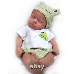 12 Realistic Reborn Boy or Girl Baby Doll Toy Soft Silicone Skin and Cloth Body