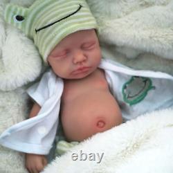 12 Realistic Reborn Boy or Girl Baby Doll Toy Soft Silicone Skin and Cloth Body