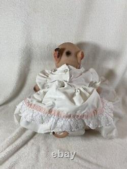 14 Painted Piglet Reborn Doll by Bountiful Baby Unique Collectible With Tail