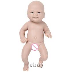 14 inch Full Body Solid Silicone Reborn Baby Girl Unfinished Blank diy Doll Kits