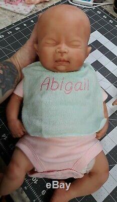 16 Preemie Full Body Silicone Baby Girl Doll Abigail