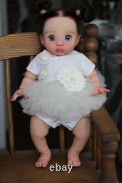 16in Artist Painted Girl Reborn Baby Doll Peeka Hand-Rooted Hair Lifelike Gifts