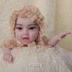 17.7 Full Body Silicone Reborn Baby Dolls Real Newborn Baby Girl Kid's Gifts