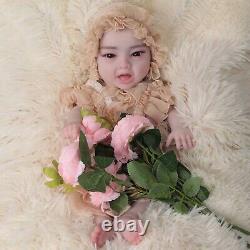 17.7 Full Body Silicone Reborn Baby Dolls Real Newborn Baby Girl Kid's Gifts