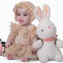 17.7 Full Body Silicone Reborn Baby Dolls Real Newborn Baby Girl Kid's Gifts