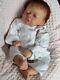 17 Inch Girl Reborn Baby Doll Vinyl Soft Body Rooted Hair 0-2 Months