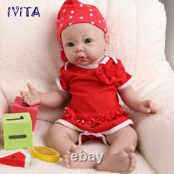 17 Lifelike Reborn Baby Doll Girl Newborn Full Body Silicone Doll Toddler Toy