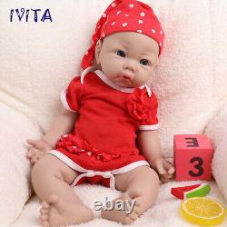 17 Lifelike Reborn Baby Doll Girl Newborn Full Body Silicone Doll Toddler Toy