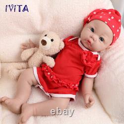 17 Lifelike Reborn Baby Doll Girl Newborn Full Body Silicone Doll Toddler Toy