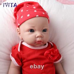 17 Lifelike Reborn Baby Doll Girl Newborn Full Body Silicone Doll Toddler Toy