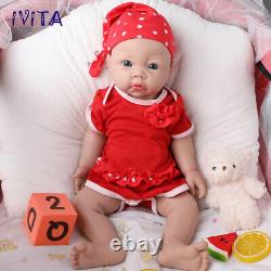 17 Lifelike Reborn Baby Doll Girl Newborn Full Body Silicone Doll Toddler Toy