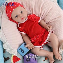 17 Lifelike Reborn Baby Doll Girl Newborn Full Body Silicone Doll Toddler Toy