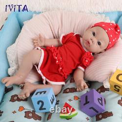 17 Lifelike Reborn Baby Doll Girl Newborn Full Body Silicone Doll Toddler Toy