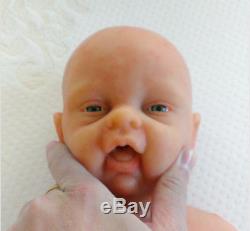 18/3.8kg Soft Full Silicon Reborn Newborn Baby Girl Doll w Pacifier Lifelike