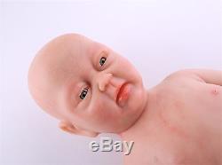 18'' 3800g Full Body Soft Silicone Reborn Doll Baby Girl Lifelike Doll
