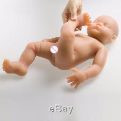 18.5/3.67kg IVITA Silicon Reborn Sleeping Baby Girl Doll Full Body Lifelike New
