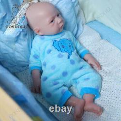 18.5 Drink-Wet System Newborn Boy Handmake Full Silicone 3KG Reborn Baby Dolls