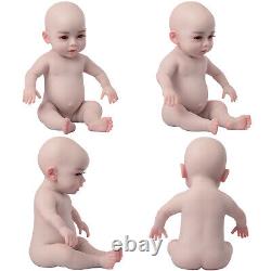 18.5in Full Body Silicone Reborn Baby Doll Boy Girl Doll Lifelike Newborn Baby