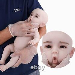 18.5in Full Body Silicone Reborn Baby Doll Boy Girl Doll Lifelike Newborn Baby