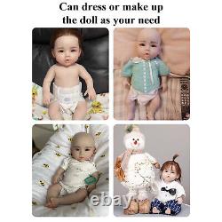 18.5in Full Body Silicone Reborn Baby Doll Boy Girl Doll Lifelike Newborn Baby