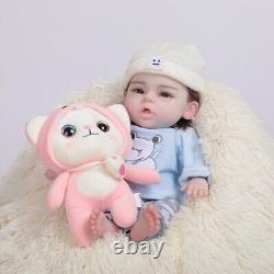 18.5in Full Body Silicone Reborn Baby Doll Boy Girl Doll Lifelike Newborn Baby