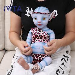 18'' Avatar Full Silicone Reborn Baby Amber Eyes Girl Fairy Doll Gift