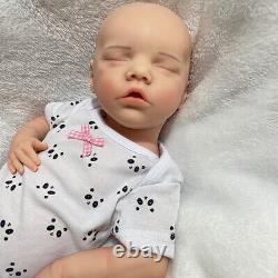 18 Floppy Full Silicone Reborn Baby Doll 5.3lb Lifelike Newborn Birthday Gift