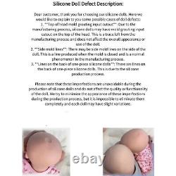 18 Floppy Full Silicone Reborn Baby Doll 5.3lb Lifelike Newborn Birthday Gift