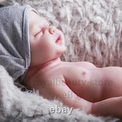18 Full Body Solid Silicone Reborn Baby Dolls Realistic Lifelike Girl Cosdoll