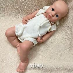 18 Full Silicone Reborn Baby Doll Washable Open Eyes Newborn Girl Toy Xmas Gift