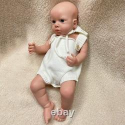 18 Full Silicone Reborn Baby Doll Washable Open Eyes Newborn Girl Toy Xmas Gift