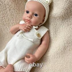 18 Full Silicone Reborn Baby Doll Washable Open Eyes Newborn Girl Toy Xmas Gift