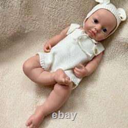 18 Full Silicone Reborn Baby Doll Washable Open Eyes Newborn Girl Toy Xmas Gift