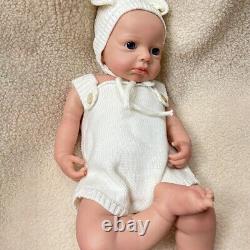 18 Full Silicone Reborn Baby Doll Washable Open Eyes Newborn Girl Toy Xmas Gift