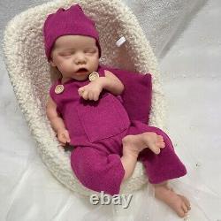 18 Full Silicone Reborn Doll Weighted Newborn Girl Cuddle Baby Birthday Gift