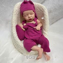 18 Full Silicone Reborn Doll Weighted Newborn Girl Cuddle Baby Birthday Gift