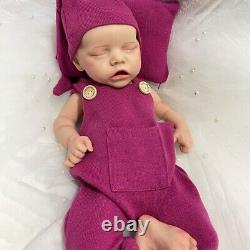 18 Full Silicone Reborn Doll Weighted Newborn Girl Cuddle Baby Birthday Gift