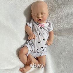 18 Full Silicone Reborn Doll Weighted Newborn Girl Cuddle Baby Birthday Gift