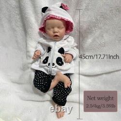 18 Full Silicone Reborn Doll Weighted Newborn Girl Cuddle Baby Birthday Gift