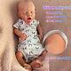 18 Full Solid Silicone Reborn Doll Lifelike Artist Paint Flexible Girl Baby Toy
