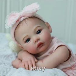 18 Inch Realistic Reborn Baby Doll Girl Lifelike Newborn With Soft Weighted Body