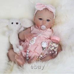 18 Inch Realistic Reborn Baby Doll Girl Lifelike Newborn With Soft Weighted Body