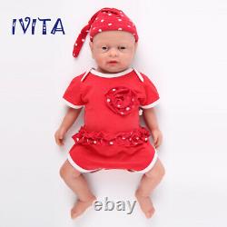18''Realistic Full Body Silicone Reborn Baby Infant Girl Lifelike Doll Kids Gift