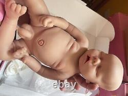 18'' Silicone Reborn Baby Doll Boy Newborn Full Silicone Doll Mouth Open