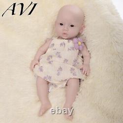 18 Silicone Reborn Baby GIRL Full Body Newborn Doll Open eyes Reborn for Kid's